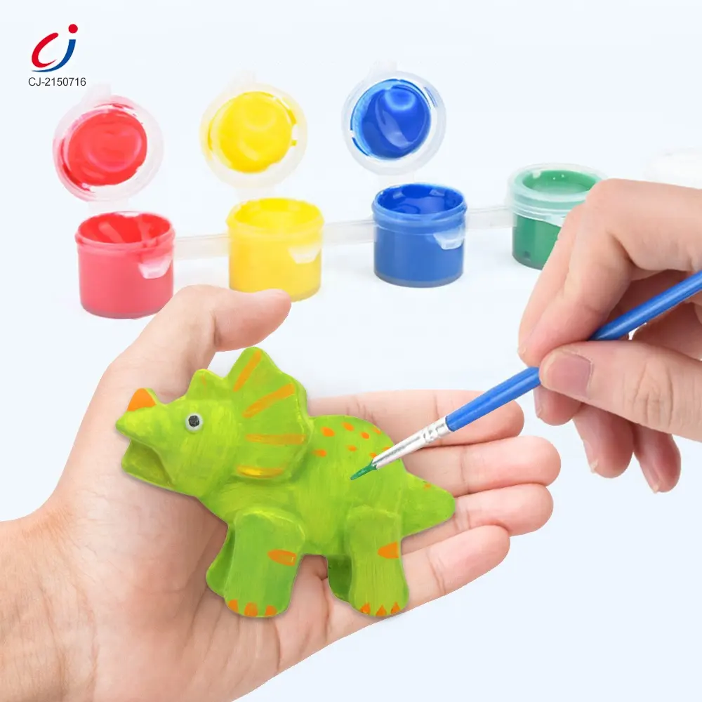 Educational Creative Handmade Graffiti Arts Craft Toy Diy Color Dinosaur Kits Plaster Paint Set for Kids