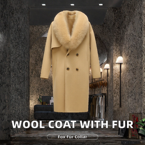 Manteau en cuir à manches longues pour hommes avec logo brodé sur mesure/Manteau en cuir du meilleur matériau pour hommes à prix abordable - Product Image 3