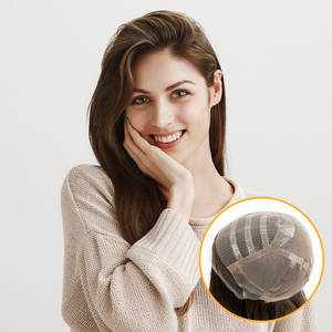 <span class=keywords><strong>NATALIE</strong></span> Mujer Pelucas de cabello humano Premium Mongolian Remy Hair Hand Tied Lace Virgin Hair Grade Pedido mínimo 1 pieza - Product Image 3