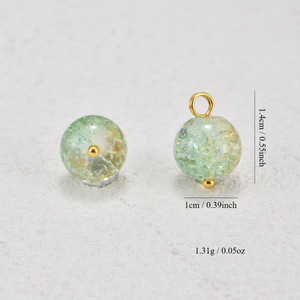 Chinese Retro Style Imitation Jade Glass Round <b>Buttons</b> Floral Design For Cheongsam Tang Suit DIY Jewelry Accessories - Product Image 3