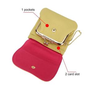 AndoBag Lichee Pattern Coin <b>Purses</b> for Women Genuine Cow Leather <b>Cute</b> Small Wallet <b>Purse</b> Fashion Mini Card Holder 1470 - Product Image 5