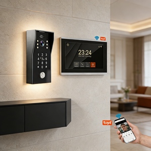 Sistema <span class=keywords><strong>de</strong></span> Videoportero Wifi con 2 Estaciones Exteriores y Soporte para 4 Monitores Interiores para Hogares Familiares en Sudamérica - Product Image 1