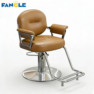 Chaise <span class=keywords><strong>de</strong></span> Barbier <span class=keywords><strong>de</strong></span> Luxe en Acier Inoxydable, Chaise <span class=keywords><strong>de</strong></span> Coiffeur en Cuir Synthétique pour Salon <span class=keywords><strong>de</strong></span> Coiffure, Chaise <span class=keywords><strong>de</strong></span> Coiffage et <span class=keywords><strong>de</strong></span> Coupe - Product Image 2