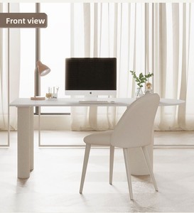Yipan Island Integrated Small Apartment Household Simple Modern French <b>Computer</b> Office <b>Desk</b> Chair Style Light Metal Stone - Product Image 4