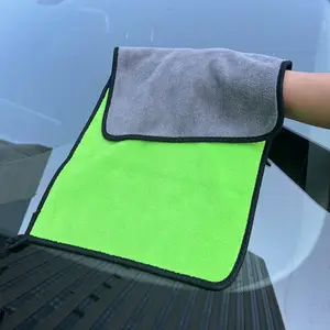 8020 edgeless microfibra pelúcia toalha 500gsm 40x60 cm microfibra toalhas para lavagem de carros