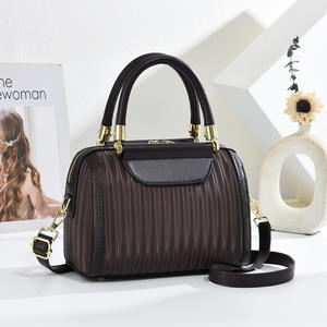 Women's Korean Version Simple Elegant Fashion <b>Waterproof</b> Pu Leather Single Strap Shoulder <b>Bag</b> Large <b>Crossbody</b> Handbag ZIP - Product Image 3