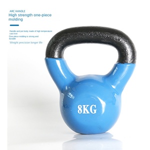 ケトルベルボール男性用女性用フィットネストレーニング用鉄ベーキングペイントポット家庭用プラスチック浸しフリーウェイト - Product Image 4