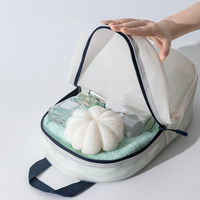 Sac de maquillage en EVA pour femmes, personnalisé en gros, 2025, grande capacité, sac de rangement de voyage, poignée, sac cosmétique portable pour l'extérieur