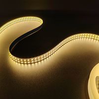 Alto Lumen SMD2835 DC12V 24V 240LEDs/M Dos filas 10mm 15mm Ancho Blanco cálido IP20 IP67 Tira de luz Led flexible para decoración de oficina