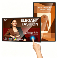 Écran tactile LCD intérieur Android Wifi 24 pouces pour magasin de détail OEM, affichage numérique publicitaire Full HD 1080P