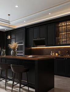 Mobili da Cucina Modulari di Lusso Personalizzati, Design 3D Gratuito, Direttamente dalla Fabbrica, Stile Moderno e Lussuoso per Villa, Assistenza Tecnica Online - Product Image 3