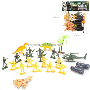 Lindo Mini plástico estático soldados conjunto juguetes traje militar para niños - Product Image 5