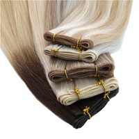 Vietnamhonesthair Dropshipping Cheveux vierges bruts vietnamiens blonds 613 lisses, mèches de cheveux humains, perruque, extensions doubles à la machine