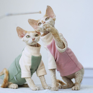 Qiqu-mono cálido de otoño e invierno para gatos, ropa para mascotas, sin pelo, <span class=keywords><strong>Sphinx</strong></span> - Product Image 1