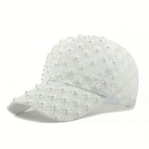 Nueva Gorra de Béisbol con Diseño Étnico de Perlas y Flores, Transpirable, con Encaje, para Mujer, Protección Solar, Moderna, para Playa y Deportes - Product Image 6