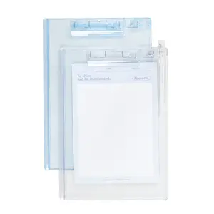 Nouvelle popularité A4 A5 clair acrylique trombone conseil Transparent presse-papiers en plastique