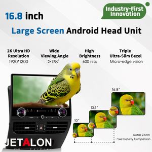 Radio con Pantalla Táctil Android de 16.8 Pulgadas para Toyota Prado Land Cruiser 150 2010-2021, Reproductor de Video GPS Carplay, Navegación Multimedia - Product Image 4