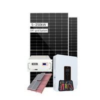 Système solaire hors réseau complet 10 kVA, système solaire hors réseau, système d'énergie solaire hors réseau pour la maison avec batterie