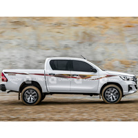 Autocollants de carrosserie en PVC pour Toyota Hilux 2022, bandes décoratives pour portières, kits intérieurs pour le commerce international