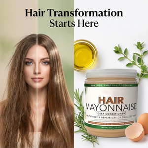 Crème revitalisante profonde bio végane sans silicone pour cheveux abîmés, hydratante et fortifiante, formule 2-en-1, protection de la couleur - Product Image 4