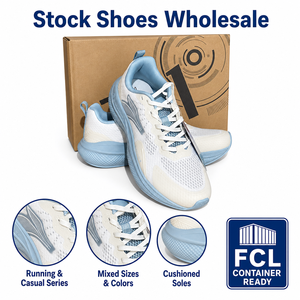 Chaussures de sport en stock mort, surplus avec documents d'exportation, support pour agents régionaux, vente en gros de chaussures - Product Image 1
