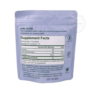 Gomitas de Creatina con Sabor a Bayas, Suplemento Energético para la Recuperación Muscular para Atletas y Entusiastas del Fitness, Apto para Veganos - Product Image 2