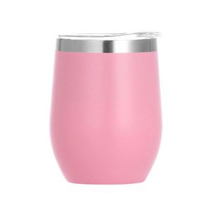 304 Food Safe Stainless Steel Interior Egg Tumbler <b>Cup</b> <b>Reusable</b> Eco Friendly <b>Cup</b> for Beach Camping Hiking ASM09 - Product Image 6