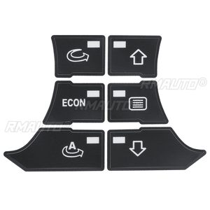 สติกเกอร์ซ่อมปุ่มสีดำด้าน 1 ชิ้น สำหรับตกแต่งคอนโซลกลางรถยนต์ ปุ่มควบคุมอุณหภูมิ/แอร์ สำหรับ Audi A3 8P - Product Image 4