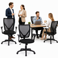 Chaise de conférence, chaise visiteur, chaise de bureau pour réunion, fabrication OEM, siège pneumatique avec support lombaire