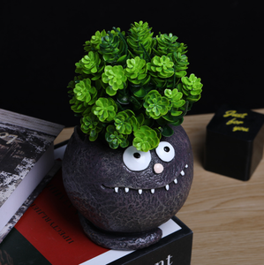 <span class=keywords><strong>Vaso</strong></span> per <span class=keywords><strong>Piante</strong></span> Grasse Divertente Nero, Scultura <span class=keywords><strong>in</strong></span> Resina a Forma di Gattino Carino e Stravagante per <span class=keywords><strong>Cortile</strong></span> e Casa - Product Image 3