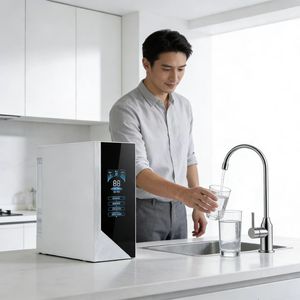 Purificateur d'eau sans réservoir à osmose inverse sous évier 100 GPD, autonettoyant, intelligent, filtration 5 étapes, écologique - Product Image 6