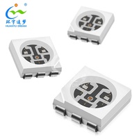 Puce LED SMD 3-en-1 5050RGB 0,5W 1,5W Rouge Vert Bleu Tricolore avec efficacité 130lm/W et angle de vision de 120° pour applications de lampes LED