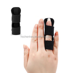 Bidai jari, penyangga jari pemicu Universal untuk patah, nyeri Arthritis dan nyeri keseleo, belat untuk tengah, indeks, cincin (hitam) - Product Image 6
