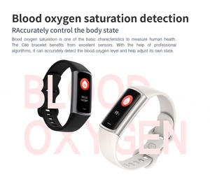 Pulsera inteligente C68 transfronteriza AMOLED nueva explosión mide la temperatura corporal presión arterial Frecuencia Cardíaca Ejercicio <span class=keywords><strong>de</strong></span> <span class=keywords><strong>oxígeno</strong></span> en sangre - Product Image 6
