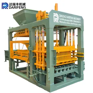 Darifeng Hydraulic Block Brick Making Machinery cheap price with good Quality QT6-15 automatic concrete brick machine