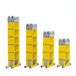 Échelle multifonction en aluminium certifiée EN131, échelle pliante 3/4/5 marches pour usage domestique, industriel, entrepôt, grenier - Product Image 1