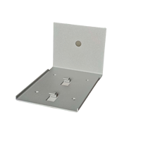 Support de fixation d'équipement en tôle métallique gris, usiné par CNC de précision, personnalisé par l'OEM d'usine