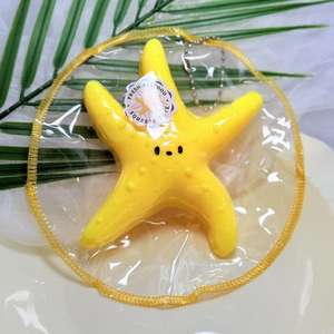 CHENXI Juguete Blandito de Estrella de Mar Amarilla Taba, Llavero Creativo de TPR, Juguete Antiestrés para Estudiantes - Product Image 3