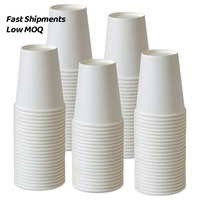 Gobelets en papier kraft biodégradable à paroi simple pour thé et boissons chaudes, jetables et gaufrés, vente en gros