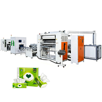 Machine à plier les mouchoirs en papier pour petites entreprises, 5 voies, 60 Hz, avec laminage acier-caoutchouc et gaufrage, pour l'Afrique, prix abordable