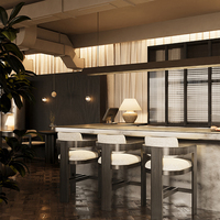 Chaises et tables de café de luxe sur mesure, ensemble de mobilier commercial pour hôtel, restaurant, projet de restauration fine