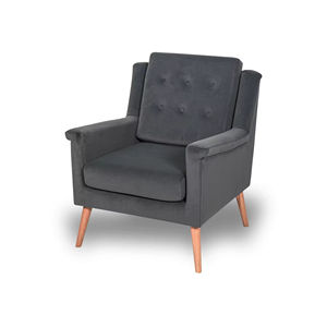 Sillón de Ocio Plegable Ajustable de Tela Gris Oscuro de Lujo Moderno Sans para Sala de Estar, Oficina en Casa, Dormitorio, Uso en Hoteles - Product Image 2