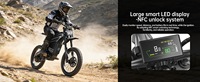 Moto tout-terrain électrique GT600 7500W 72V Dirt Bike