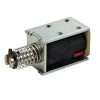 Solenoide de tracción 0835T01 DC12V 24V con resorte de retorno, electromagneto lineal para maquinaria textil, máquina clasificadora de frutas, cerradura de vending