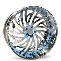 Jantes forgées sur mesure 5x112 5x114.3 5x115 5x120 de 18, 20, 22, 24, 26 pouces, à profil profond, chromées, pour berlines et SUV de luxe