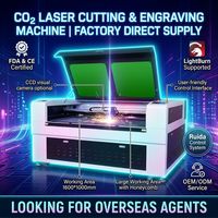 Machine de gravure/découpe laser CO2 TZ-1610 avec contrôleur Ruida, haute précision, refroidissement par eau, compatible pierre, plastique, verre, prise en charge IA