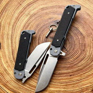 Couteau pliant BK EDC, lame en acier inoxydable à pointe tombante, manche en aluminium, couteau de survie de poche pour l'extérieur - Product Image 2
