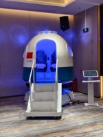 Équipement d'entraînement au vol VR 9D, jeu d'arcade intérieur, simulateurs d'avion et de vaisseaux spatiaux, capsule spatiale en métal, plus de 50 jeux, 300 kg
