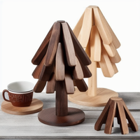 Sous-plats et dessous de verre classiques en bois de hêtre, écologiques, anti-brûlure, pour restaurant et maison, pour plats chauds, forme irrégulière, personnalisables