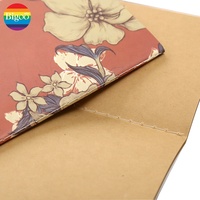 Tragbares Notizbuch mit 4C-Druck-Mini-Tasche und weichem, buntem, leerem Kraftpapier-Innen satz mit 4-teiligem Notizbuch